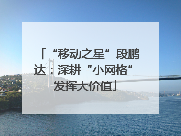 “移动之星”段鹏达：深耕“小网格” 发挥大价值