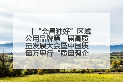 “会昌独好”区域公用品牌第一届高质量发展大会暨中国质量万里行“质量强企•质品行动”进会昌启动仪式成功举办