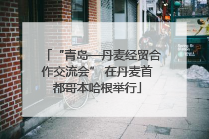 “青岛—丹麦经贸合作交流会” 在丹麦首都哥本哈根举行