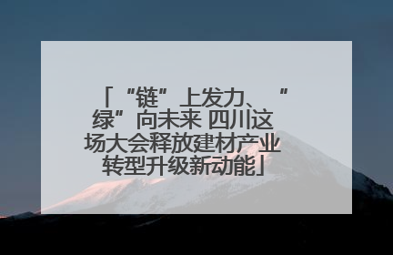 “链”上发力、“绿”向未来 四川这场大会释放建材产业转型升级新动能