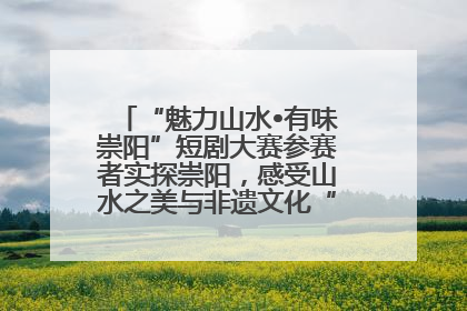 “魅力山水•有味崇阳”短剧大赛参赛者实探崇阳，感受山水之美与非遗文化“提琴戏”魅力