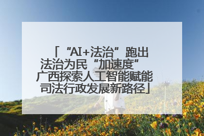 “AI+法治”跑出法治为民“加速度” 广西探索人工智能赋能司法行政发展新路径