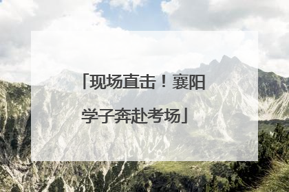 现场直击！襄阳学子奔赴考场