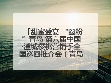 甜蜜盛宴 “圈粉”青岛 第六届中国·澄城樱桃营销季全国巡回推介会（青岛站）成功举办