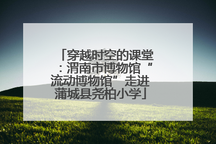 穿越时空的课堂：渭南市博物馆“流动博物馆”走进蒲城县尧柏小学