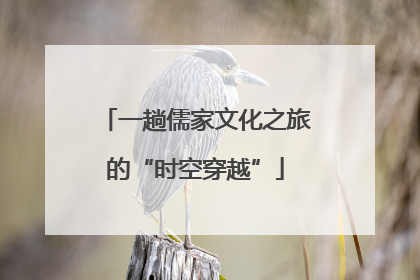 一趟儒家文化之旅的“时空穿越”