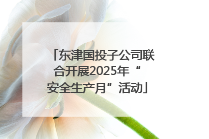 东津国投子公司联合开展2025年“安全生产月”活动