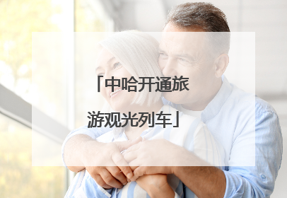 中哈开通旅游观光列车