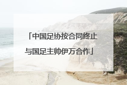 中国足协按合同终止与国足主帅伊万合作