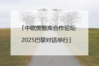 中欧美智库合作论坛·2025巴黎对话举行