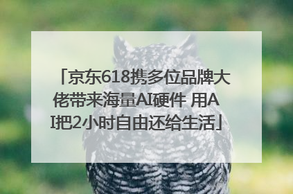 京东618携多位品牌大佬带来海量AI硬件 用AI把2小时自由还给生活