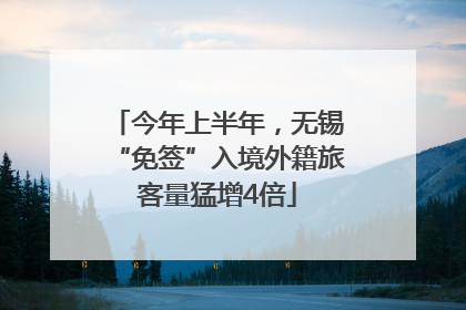 今年上半年，无锡“免签”入境外籍旅客量猛增4倍
