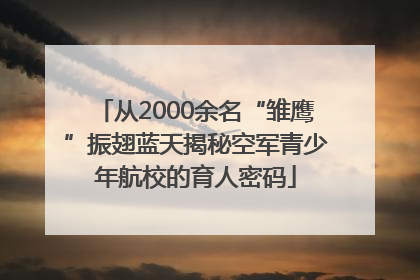从2000余名“雏鹰”振翅蓝天揭秘空军青少年航校的育人密码
