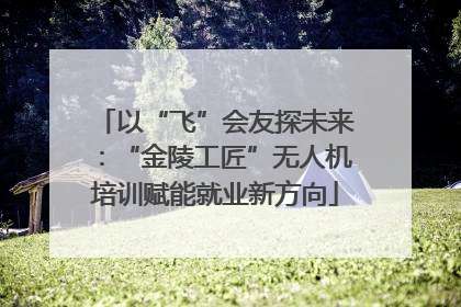 以“飞”会友探未来：“金陵工匠”无人机培训赋能就业新方向