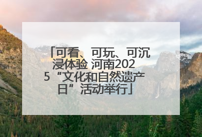 可看、可玩、可沉浸体验 河南2025“文化和自然遗产日”活动举行