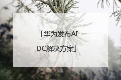 华为发布AI DC解决方案