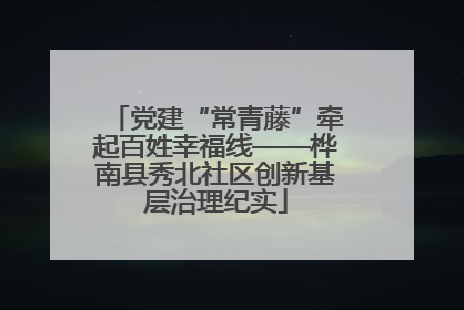 党建“常青藤”牵起百姓幸福线——桦南县秀北社区创新基层治理纪实