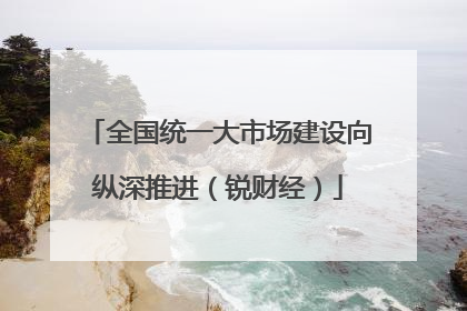 全国统一大市场建设向纵深推进（锐财经）