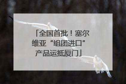 全国首批！塞尔维亚“组团进口”产品运抵厦门