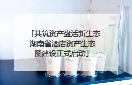 共筑资产盘活新生态 湖南省酒店资产生态圈建设正式启动
