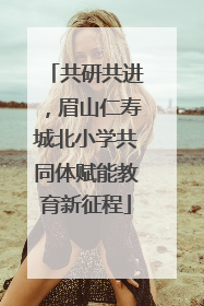 共研共进，眉山仁寿城北小学共同体赋能教育新征程