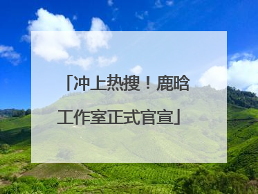 冲上热搜！鹿晗工作室正式官宣