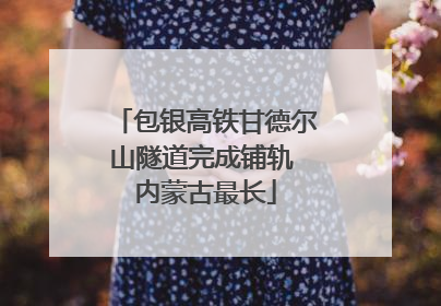 包银高铁甘德尔山隧道完成铺轨 内蒙古最长