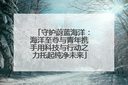 守护蔚蓝海洋：海洋至尊与青年携手用科技与行动之力托起纯净未来