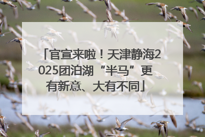 官宣来啦！天津静海2025团泊湖“半马”更有新意、大有不同