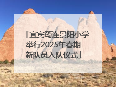 宜宾筠连景阳小学举行2025年春期新队员入队仪式