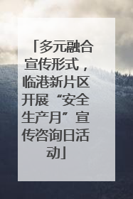 多元融合宣传形式，临港新片区开展“安全生产月”宣传咨询日活动