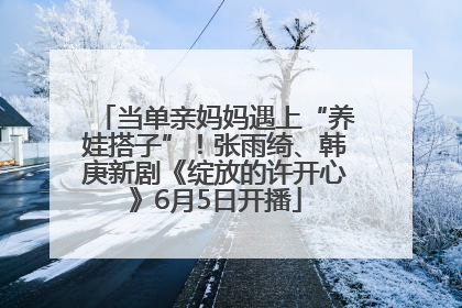 当单亲妈妈遇上“养娃搭子”！张雨绮、韩庚新剧《绽放的许开心》6月5日开播