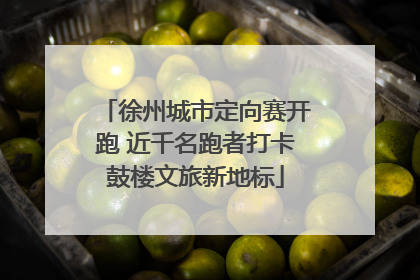 徐州城市定向赛开跑 近千名跑者打卡鼓楼文旅新地标