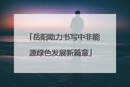 岳阳助力书写中非能源绿色发展新篇章