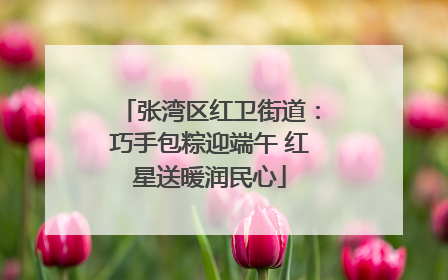 张湾区红卫街道：巧手包粽迎端午 红星送暖润民心