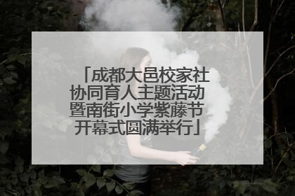 成都大邑校家社协同育人主题活动暨南街小学紫藤节开幕式圆满举行
