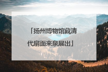 扬州博物馆藏清代扇面来泉展出