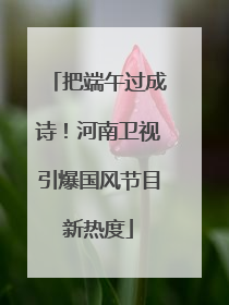 把端午过成诗！河南卫视引爆国风节目新热度
