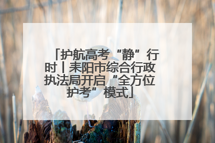 护航高考“静”行时丨耒阳市综合行政执法局开启“全方位护考”模式