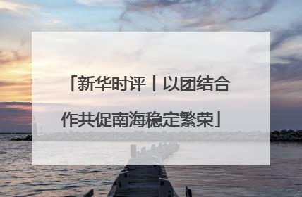 新华时评丨以团结合作共促南海稳定繁荣