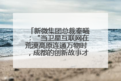新微集团总裁秦曦：“当卫星互联网在荒漠高原连通万物时，成都的创新故事才真正开始”