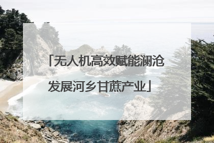 无人机高效赋能澜沧发展河乡甘蔗产业