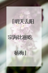 明天去阳宗海比赛吃杨梅