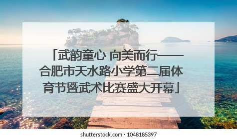 武韵童心 向美而行——合肥市天水路小学第二届体育节暨武术比赛盛大开幕