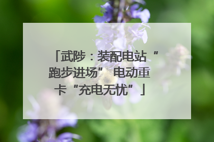 武陟：装配电站“跑步进场” 电动重卡“充电无忧”