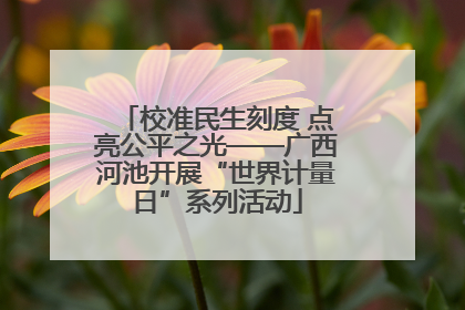 校准民生刻度 点亮公平之光——广西河池开展“世界计量日”系列活动