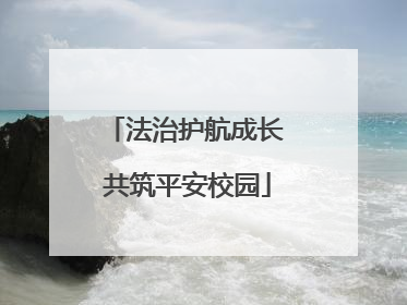 法治护航成长 共筑平安校园