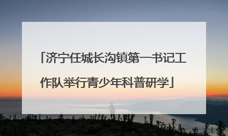 济宁任城长沟镇第一书记工作队举行青少年科普研学
