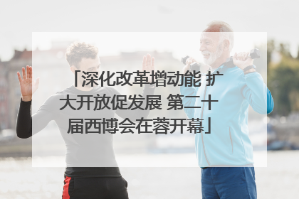 深化改革增动能 扩大开放促发展 第二十届西博会在蓉开幕