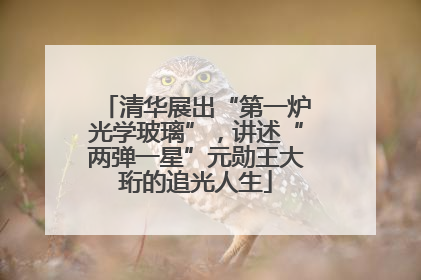 清华展出“第一炉光学玻璃”，讲述“两弹一星”元勋王大珩的追光人生